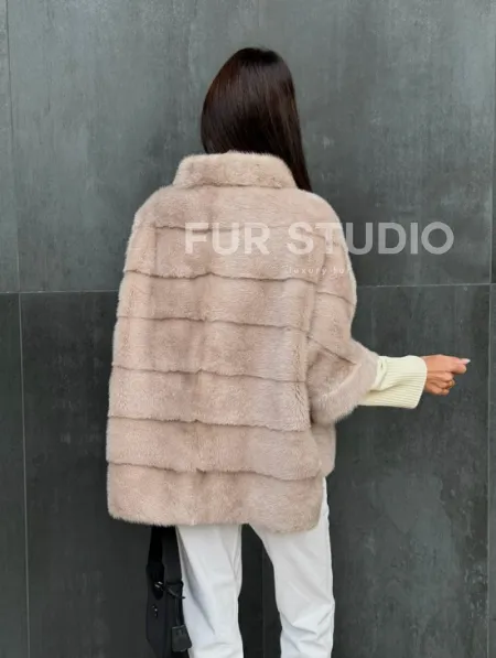 Кофта на молнии из меха норки - фото 5