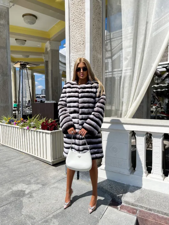 Шиншилловая шуба из орилага - фото 4