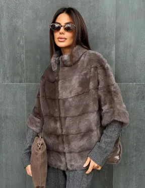 Куртка - кофта норковая на молнии - фото 3