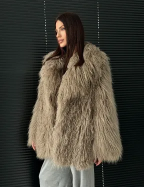 Полушубок из ламы - фото 13