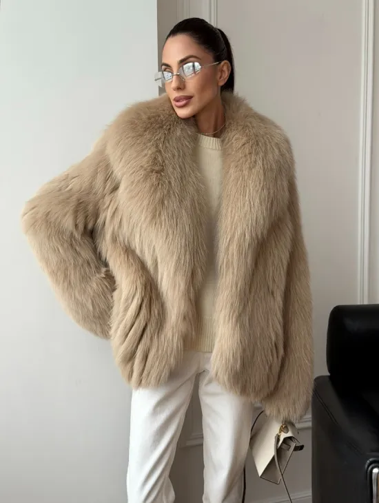 Шуба из лисы в росшив - фото 6