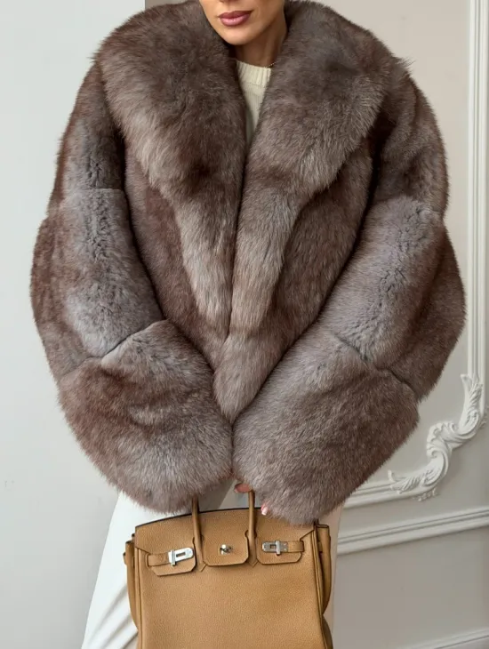 Короткая шуба из финского песца - фото 3