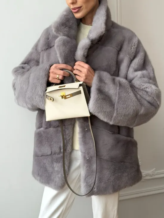 Полушубок норковый - фото 3