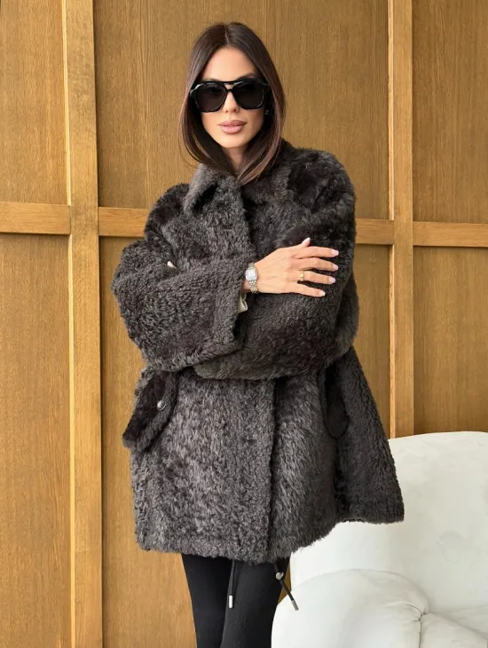 Шуба из овчины - натуральная - фото 6