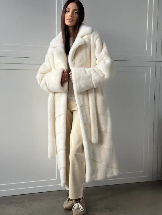 Шикарная норковая шуба White Velvet Premium - фото 7