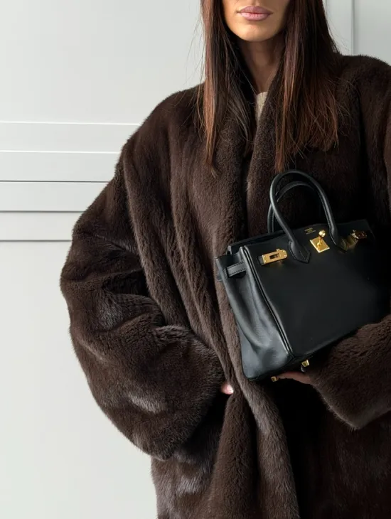 Куртка из норки с V - образным воротом - фото 1