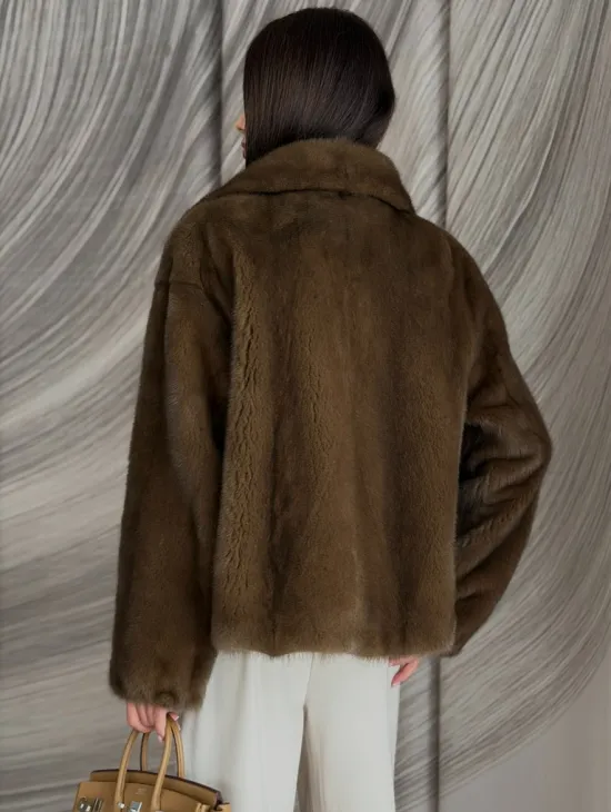 Жакет норковый под соболь - фото 2